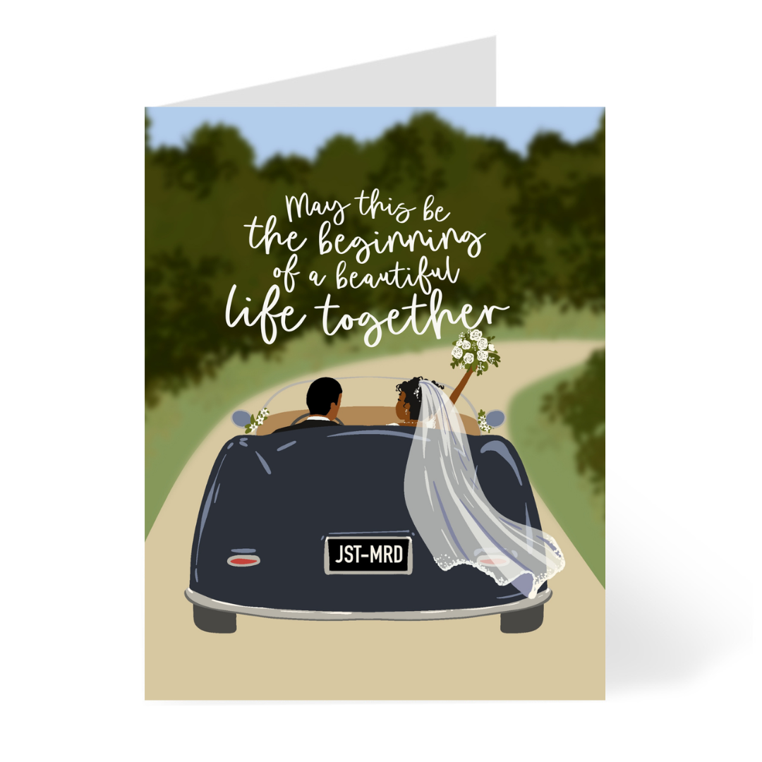 Life Together Wedding Card – Black Couple