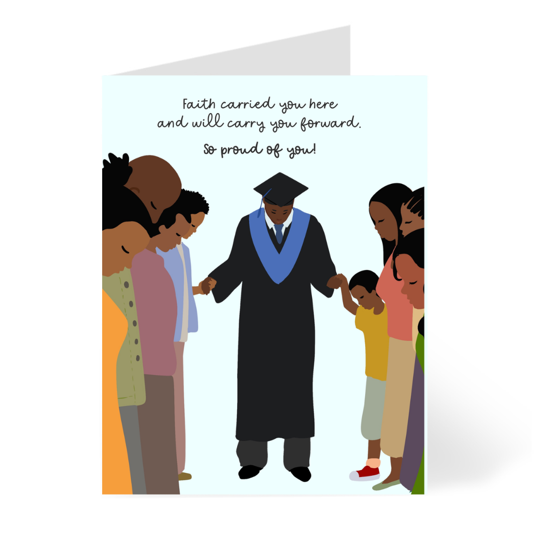 Faith Carried You – Black Graduate Card