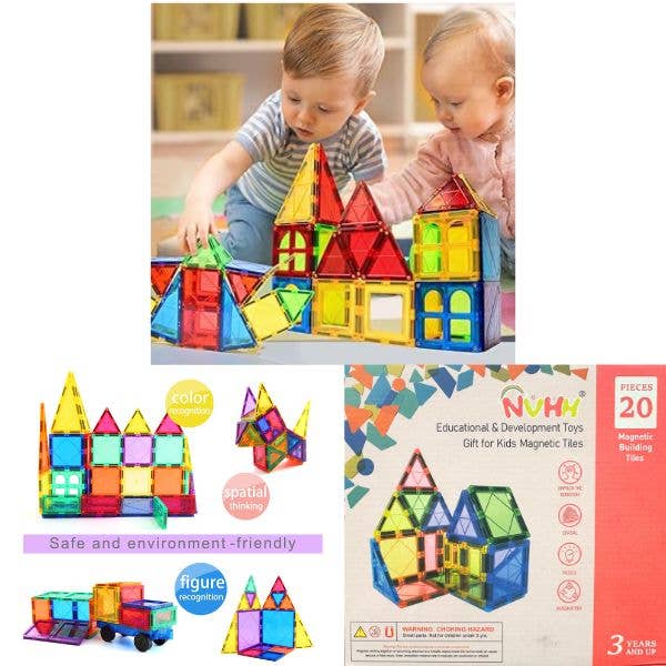 STEM Education – #YMDX – 20PC Magnetic Building Tiles – NVHH