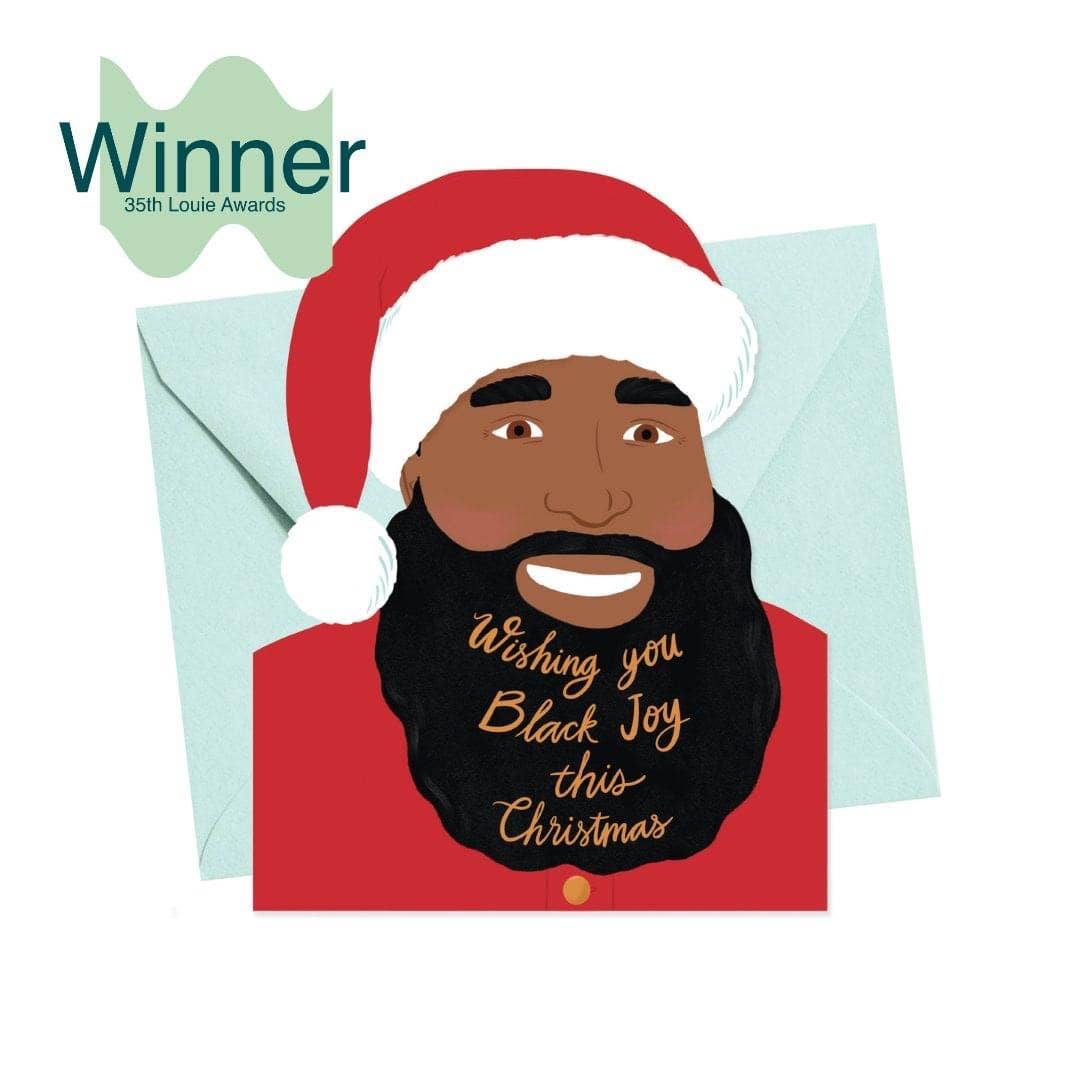 Black Joy This Christmas Die Cut Card