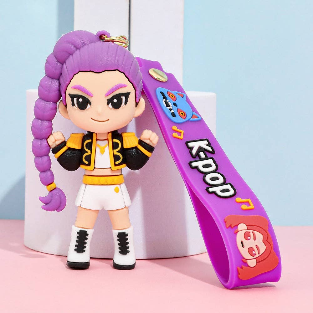 KDH K-pop inspired silicone keychain
