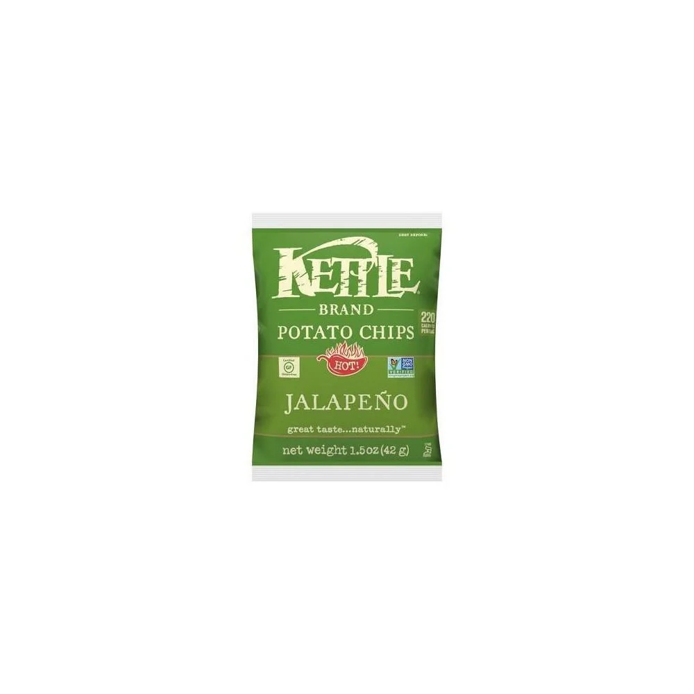 Kettle Brand Jalapeno Potato Chips, 1.5 Ounce