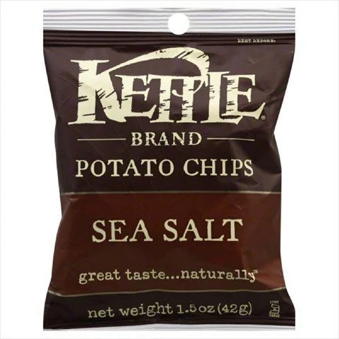 Kettle Brand Sea Salt Potato Chips, 1.5 Ounce