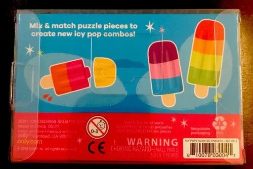 Icy Pops Scented Puzzle Erasers