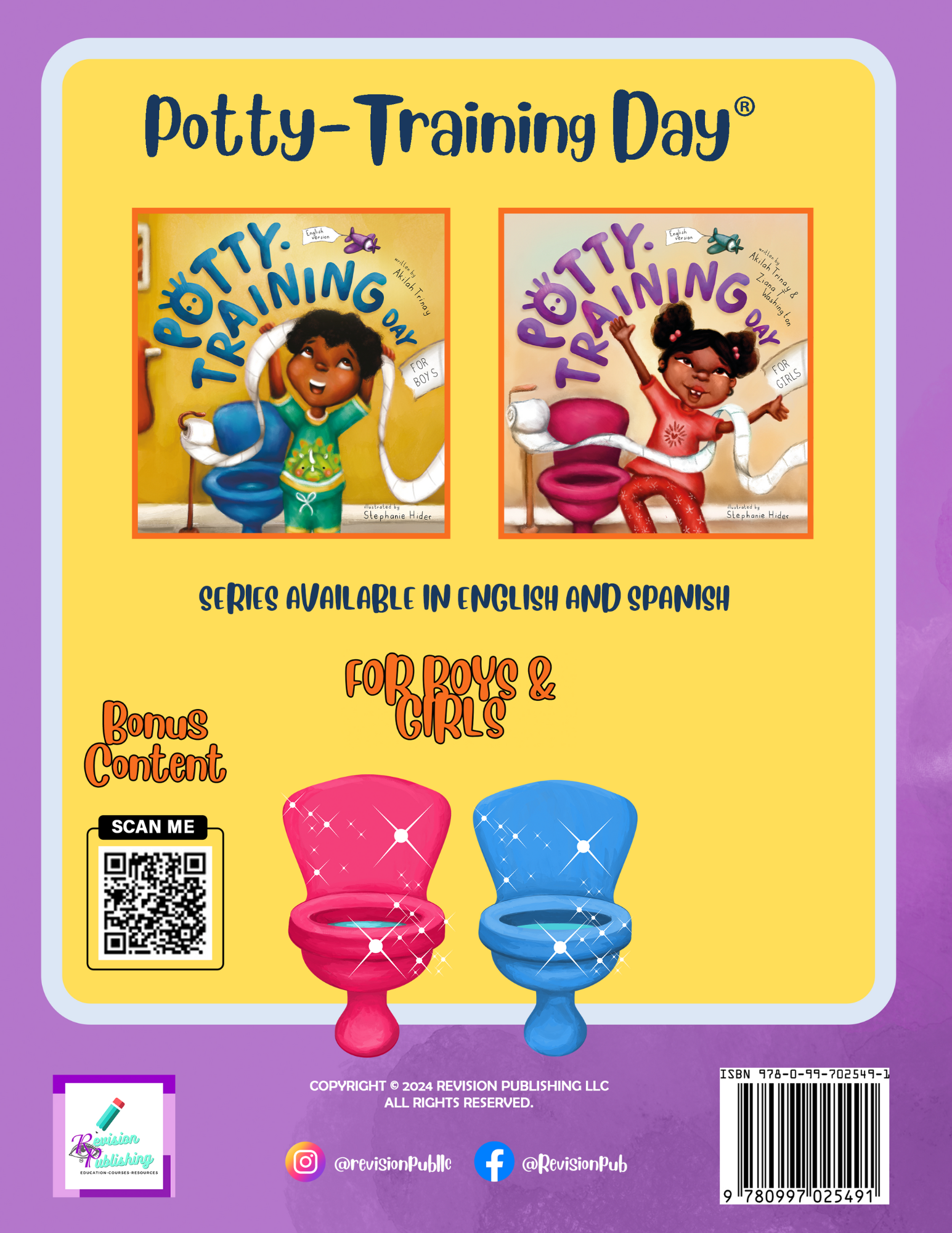 Potty-Training Day Coloring and Activity Book: for Boys and Girls